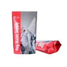Customized Resealable Ziplock Printed Matt Plastic Aluminum Foil Bags for Pet Dog Food Pet Snack Doypack Packaging Bag